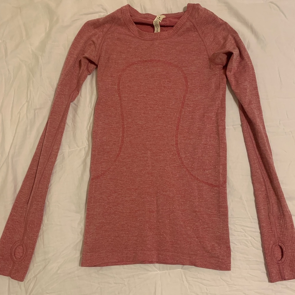 Lululemon Swifty Tech Long Sleeve Pink Sparkle
